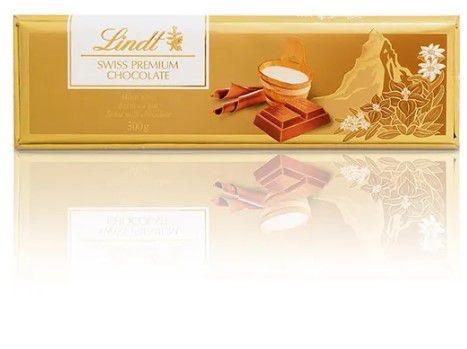CHOCOLATE LINDT GOLD BAR MILK 300G - Confeitaria Monza